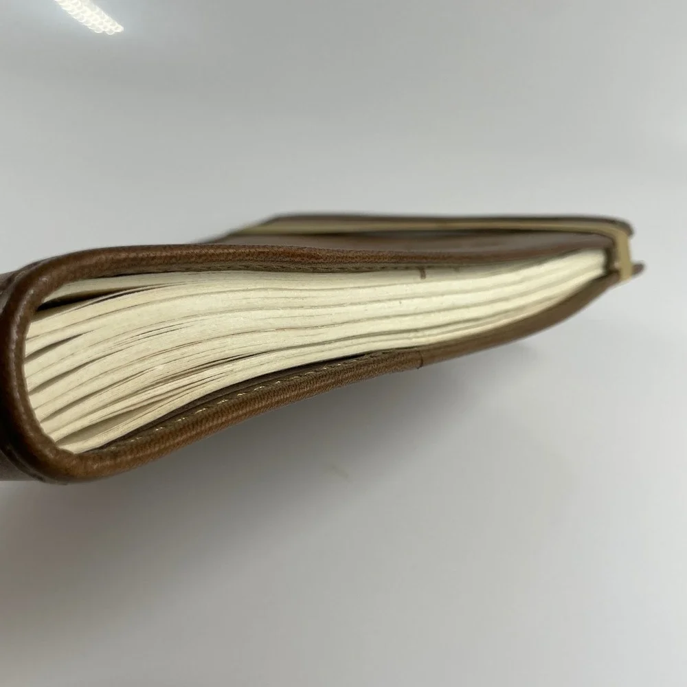 Sugarboo & Co Jim Valvano Quote Leather Journal Brown Hand Bound Sketchbook